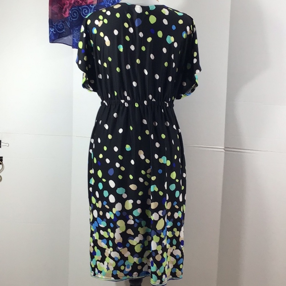 New Directions Multicolor Mixed Pattern Dress L - image 8